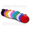 Wholesale 20pcs Round Shape Charm Pet Tags DIY Tags Pet Shop Tags Pet Dog Cat Tag Id Aluminum Phone Telephone Supplies Alloy