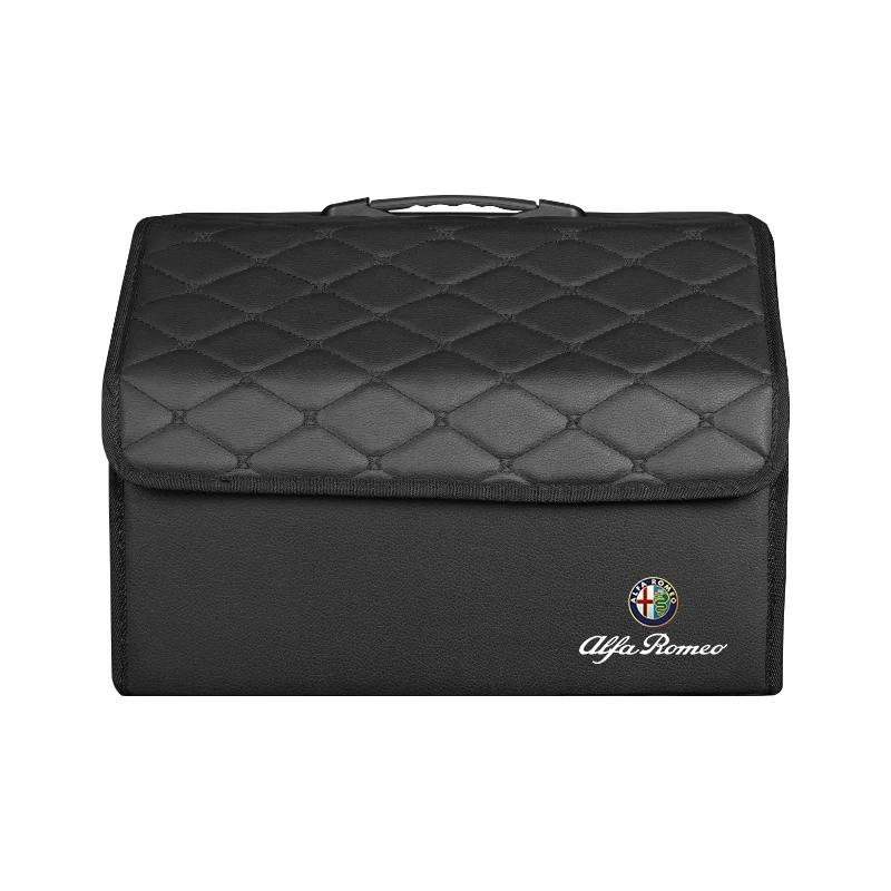 Hub Caps Car Large Capacity Trunk Storage Box Organize Collection Case For Alfa Romeo 156 159 147 4C 8C 166 Giulia Giulietta Mit CVP1