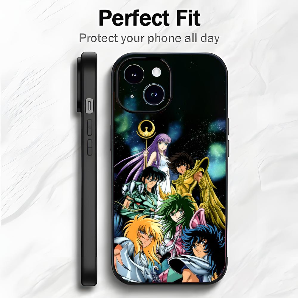 Classic Shonen Japanese Anime S-Saint Seiya Phone Case Phone Case Soft Packaging Lightweight For iPhone17 16 15 14 13ProMax