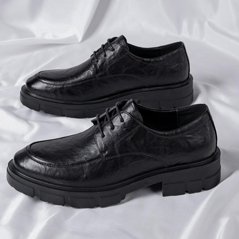 5cm-10cm High Quality Men's Oxford Shoes Luxury Wedding Leather Shoes Fashion Men Business Dress Leather Shoes Zapatillas Hombre