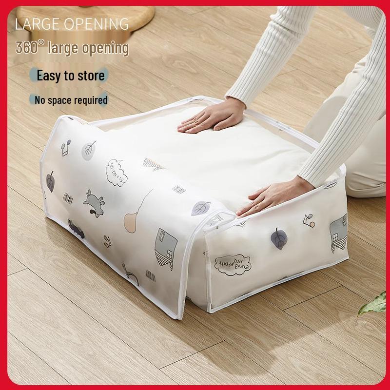 Large Capacity Zippered Storage Bag for Out-of-Season Quilts and Blankets