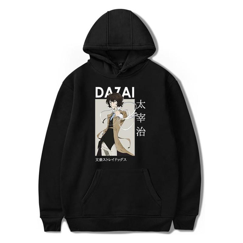 Bungo Stray Dogs Anime Hoodie Lässiger Fleece Pullover für Jugendliche