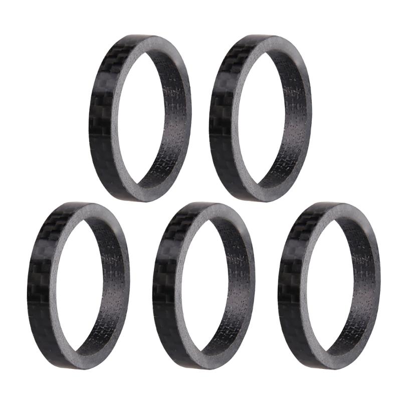 5Pcs Bicycles Headset Spacer Bike Front Stem Fork Washer for Mountain, Road Bike