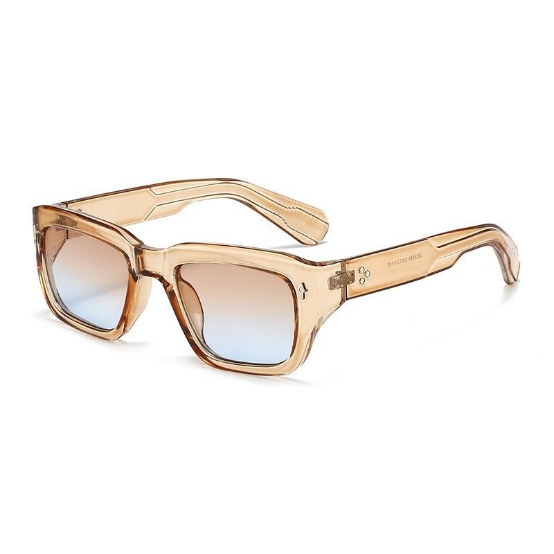 Square Black Frame Sunglasses For Men Women Uv400 Polarized Protection Fashion Outdoor Wear