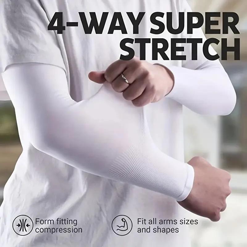 3 Pair Breathable Sun Protection Sleeves UV Protective Gear for Sports Driving Outdoor Adventures Lightweight Arm Covers