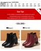 Women's Red Velvet Ankle Boots - 2023 Autumn/Winter Wedding & Banquet Style for Mothers