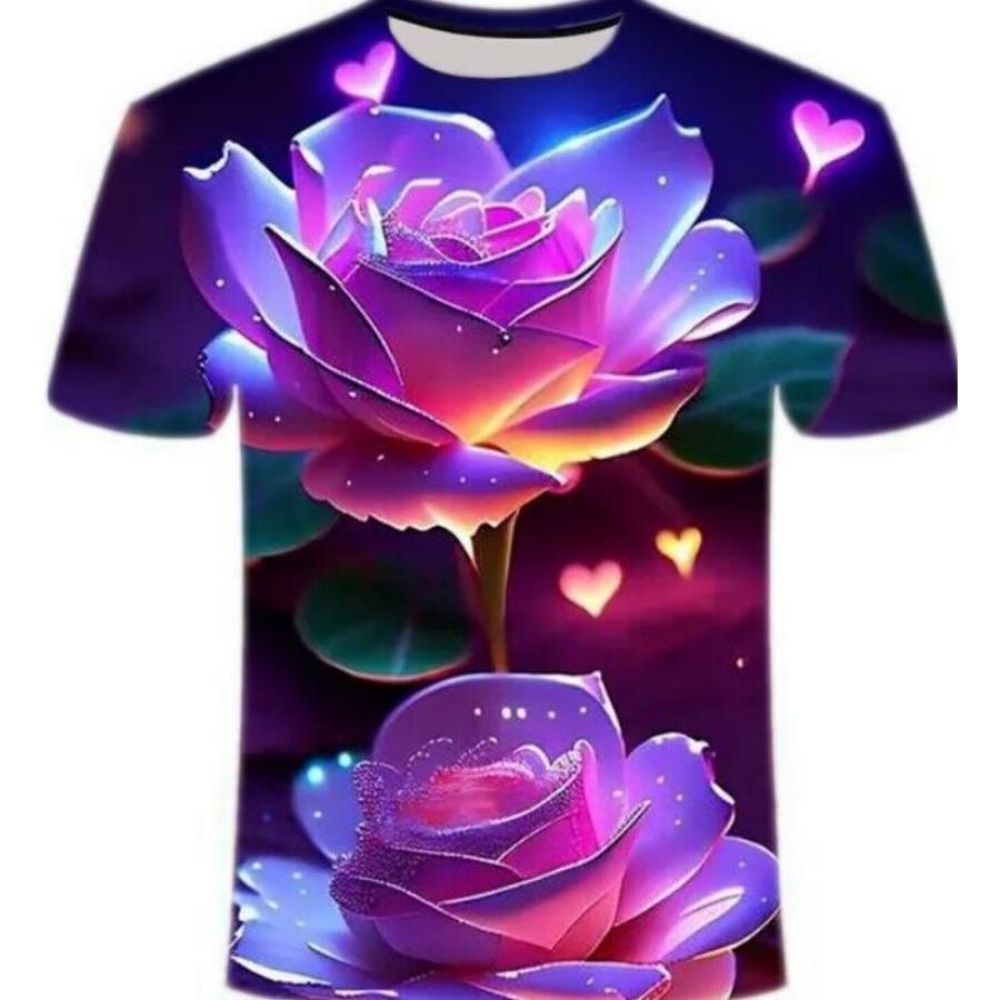 Men's Casual Digital Printing Trend T-shirt Digital Printing 3D T-shirt