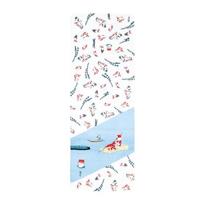 Yamamoto Jin Shoten Double Gauze Tenugui Tenugui Goldfish Purely Made In Japan (Official) - Ukiyo-e (Kuniyoshi)