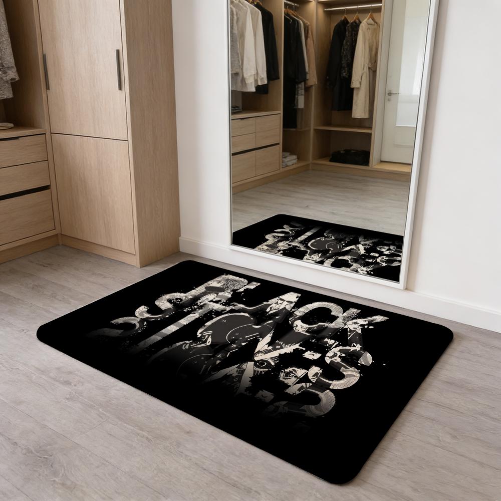 Anime Vintage N-Nana Floor Mat Flannel Door Mat Non-Slip Absorbent Washable Indoor Home Rug