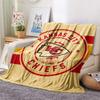 Kansas City Chiefs Flannel Blanket, High quality Comfortable for All Seasons, Home Decor, Warmth and Comfort