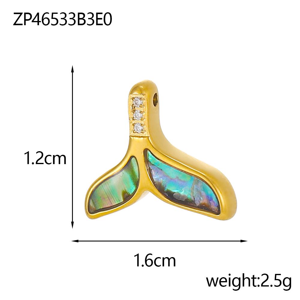 

CARLIDANA Ocean Life Charms Stainless Steel PVD Gold Plated Pendants Fish Turtle CharmWaterproof Hypoallergenic Non Fading