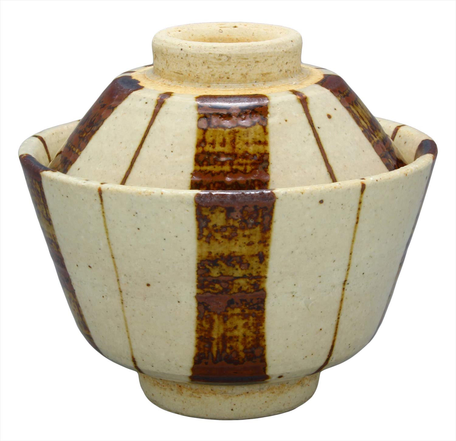 

Маленькая чаша Уцува Роан, узор Саби Токуса, 10 см, керамика Мино, работы Хасиба Хёэ, маленькая чаша с крышкой