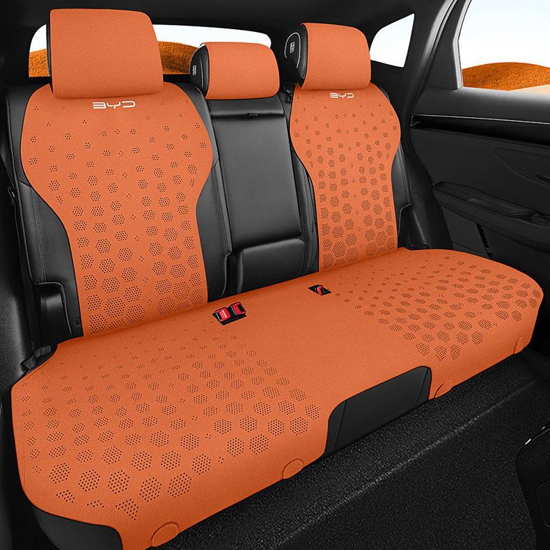 BYD Qin PLUS Car Seat Cushion - Suede Saddle Cover, All-Season Style