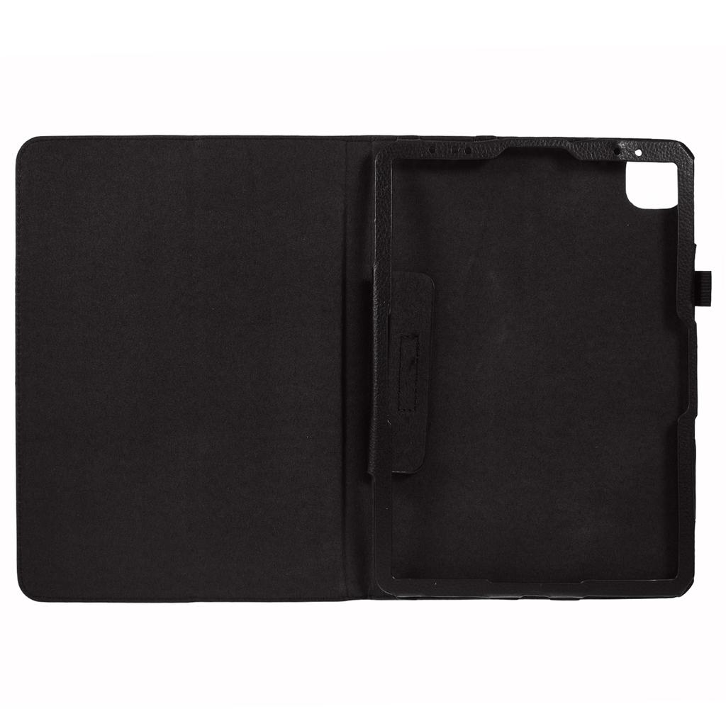 For iPad Air 11 (2025)/(2024) Case Litchi Texture Leather Tablet Cover with Bi-Fold Stand