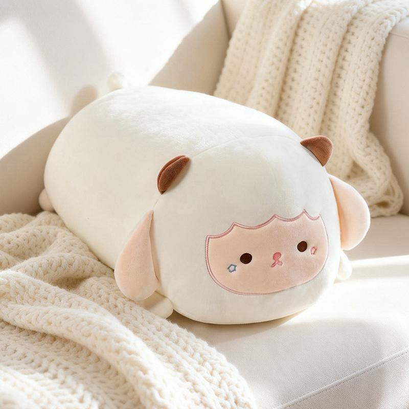 48cm Süßes Dickes Tier Langes Plüschkissen Kawaii Tier Plüschtier Weiche Katze Stofftier Spielzeug Heimdekoration Für Freunde Geschenk 48cm