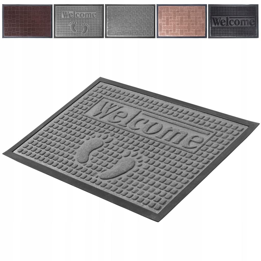 KADAX Rubber Entrance Doormat for Shoes 60x40 Cm