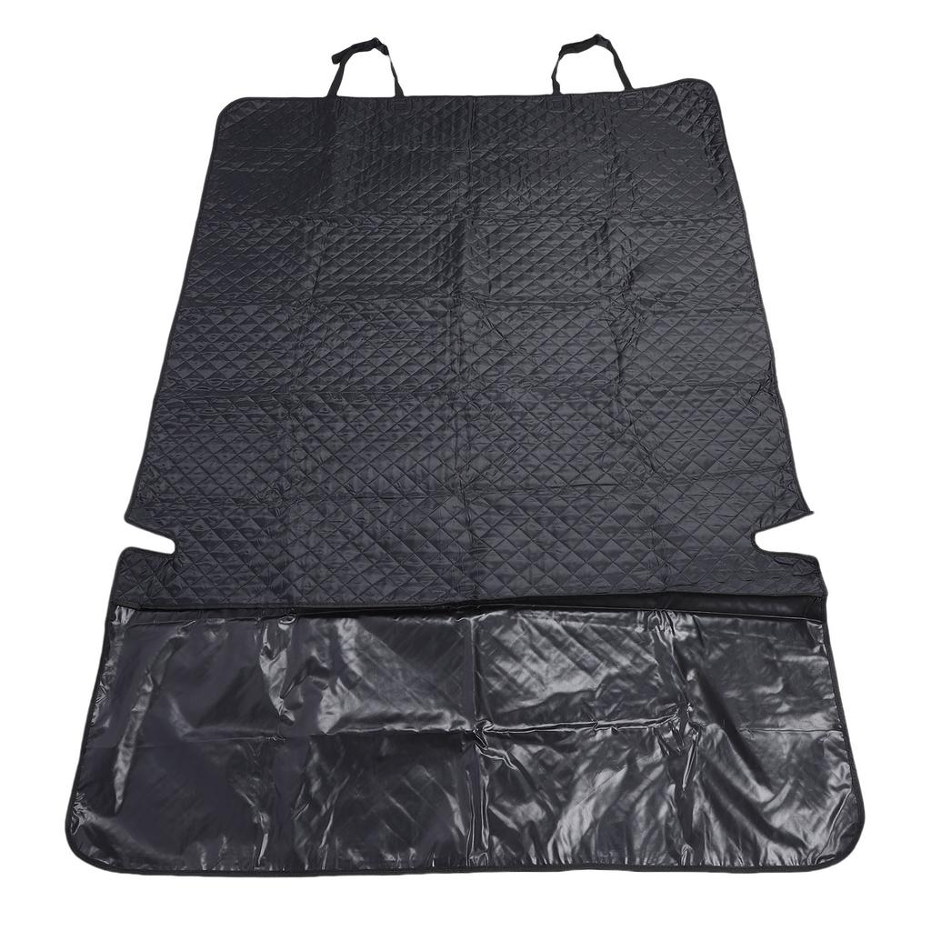 Dog Car Seat Cover Rain Proof Oxford Cloth Soft Comfortable Car Pet Trunk Protector for Travel Black
