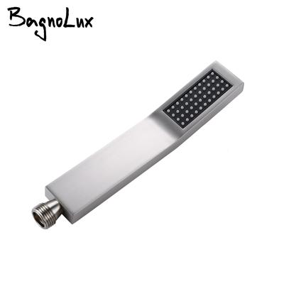 Quadratischer Handbrausekopf Badezimmerzubehör Produkte aus massivem Messing Biegehandgriff Dusche Hochdruckwasser
