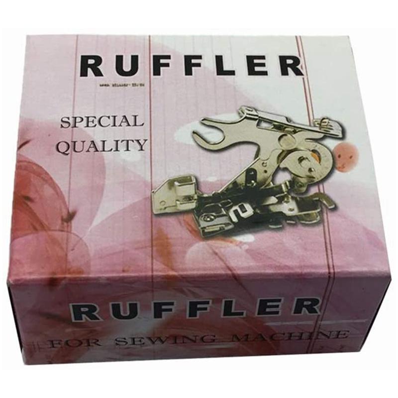 T02C!Ruffler Sewing Machine Presser Foot( 55705) For Singer Juki Brother Low Shank Sewing Machine серебряный