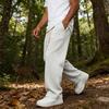 Pantaloni casual largi pentru bărbați, culoare uni, cu picior larg, croială lejeră, talie cu șnur, drepți, pantaloni de trening pentru sport, stradă