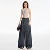 Retro Wide-Leg Women's Floor-Length Casual Jeans