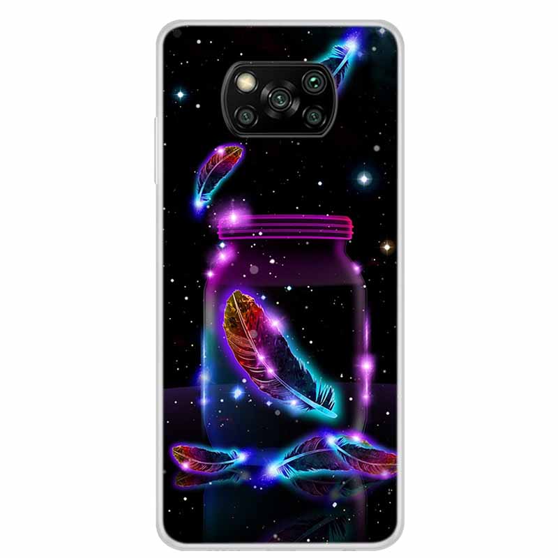 For Poco X3 Pro Case X3 NFC 6.67" Clear Marble Soft TPU Silicone Back Case for Xiaomi Poco X3 NFC Phone Covers Shockproof Fundas