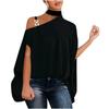 Fashion Women's Strapless Print Half Sleeve Loose Comfortable Top