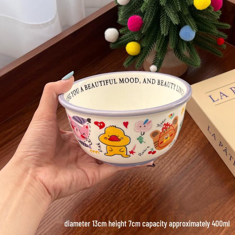 Cute Cartoon Underglaze Ceramic Dishware