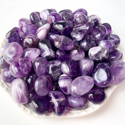 Gravier poli Améthyste 50-100G Pierre de cristal naturelle Matériaux pour bijoux faits main Décoration d'aménagement d'aquarium