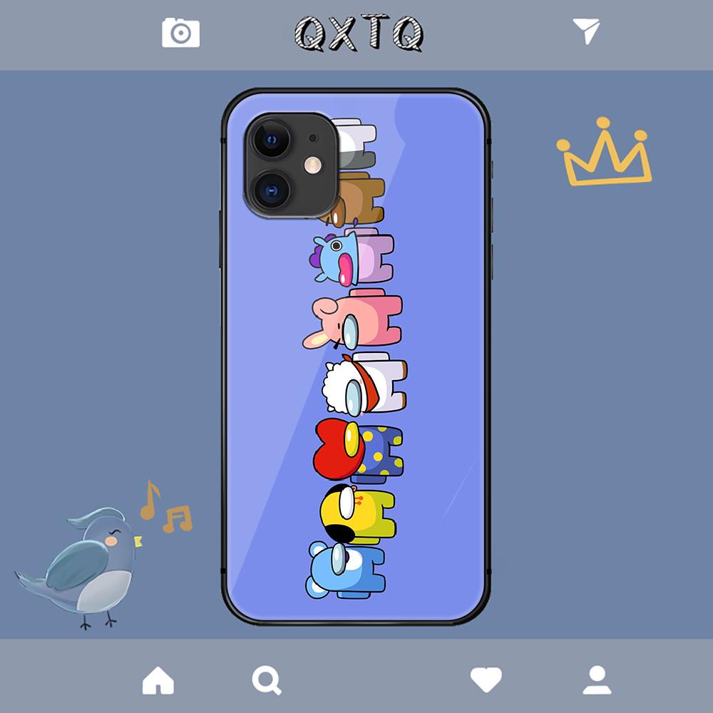BT21 Niedliche Kpop Cartoon Hülle Für iPhone Samsung Galaxy Redmi Note S 17 16 15 14 13 20 24 25 54 Pro Max Ultra Fe Panzerglas Abdeckung