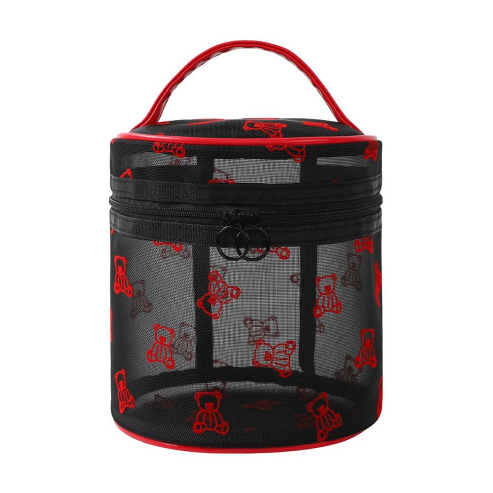 Large Capacity Mesh Cosmetic Bags INS Toiletries Storage Pouch Simple Visible Wash Handbag  Camping