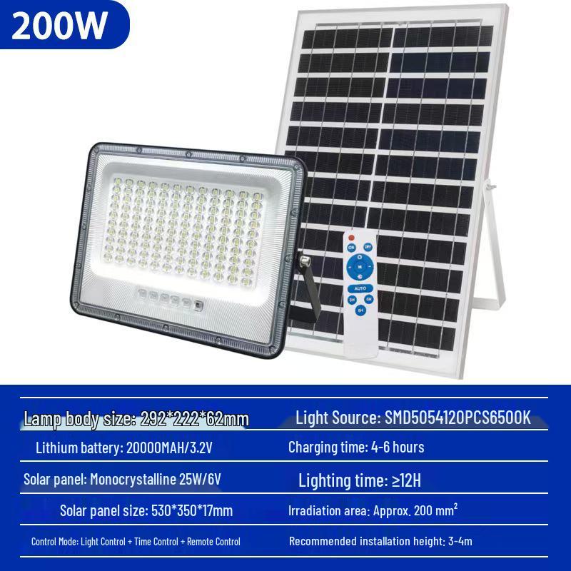 High-Brightness LED Solar Spotlight with Aluminum Shell for Outdoor Use