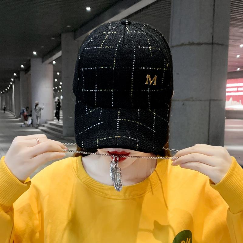 Hat Female trendy brand versatile baseball cap Internet celebrity Xiaoxiangfeng autumn and winter fashion casual ins cap