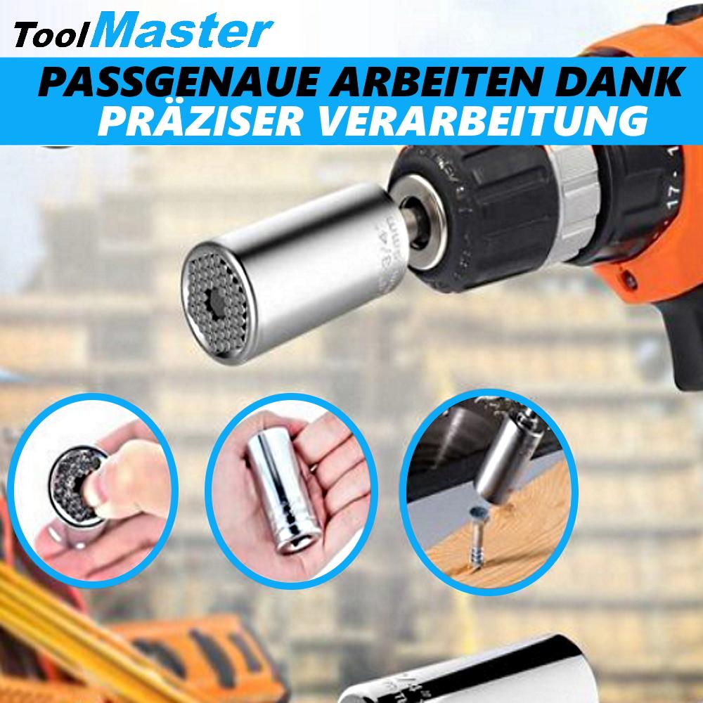 ToolMaster Uniwersalna Nasadka Wielofunkcyjna Multi Tool Klucz Nasadowy 7-19mm & Adpt