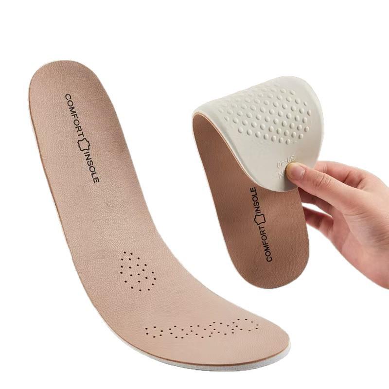 Atmungsaktive schweißableitende Deodorant-Lederschuhe mit weicher stoßdämpfender Latex-Innensohle für langanhaltenden Komfort