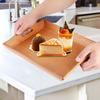 Serviertablett aus Holz, Teller für Teeservice, Obst, Süßigkeiten, Lebensmittel, Handtuch (Dunkle Farbe)