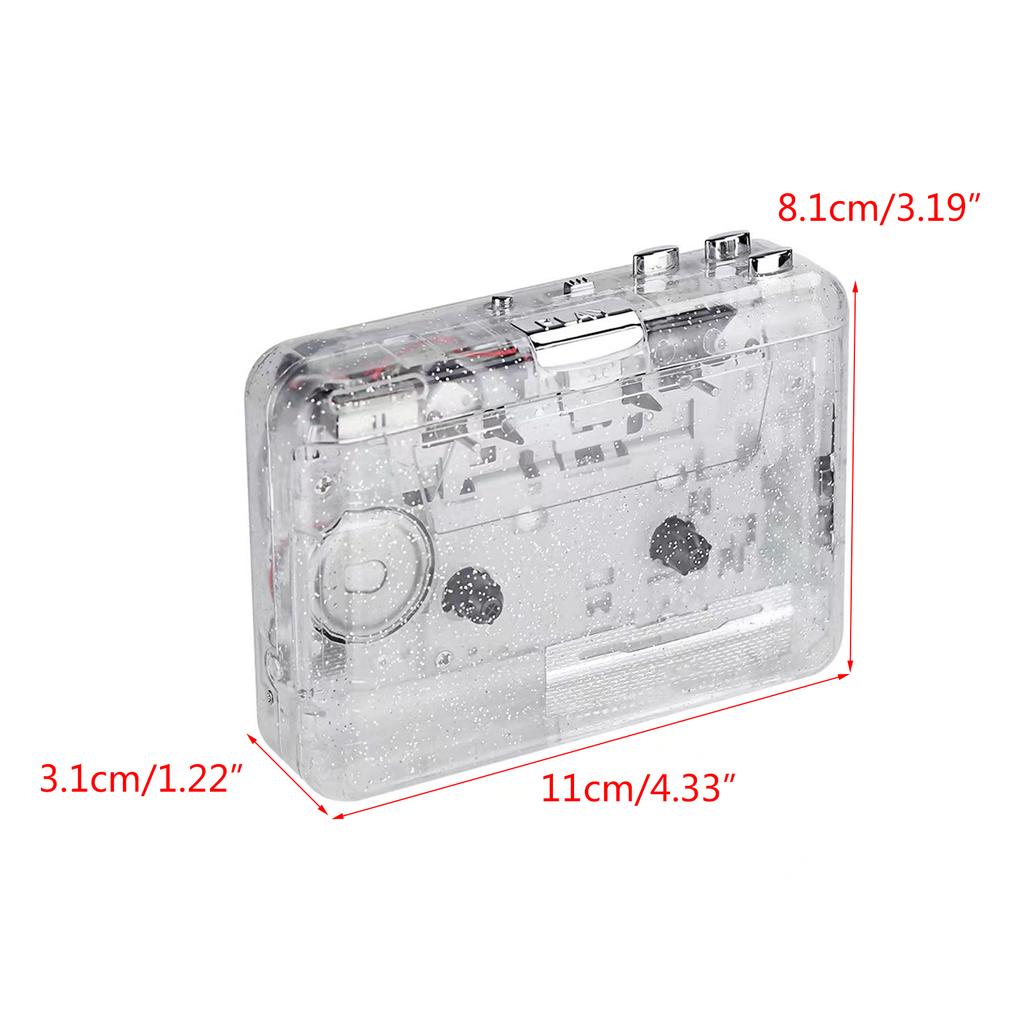 Cassette Players Portable Cassette Tape to MP3 Player Support for XP,Win7,Win 8,Win10 System  Tape Player