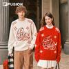 FILA FUSION Dimitri Co-branded Couple's Woven Knit Sweater