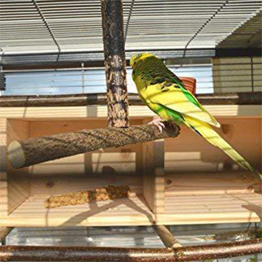 Tfwadmx Parrot Cage Ladder Bridge Toys Hanging Colored Swing Raw Wood and Edible Dye Training Playing Flexible Cage Accessories Decoration for Small to Medium Birds Parakeet Cockatiels Pigeon