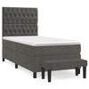 Sommier à lattes avec matelas - Maison Exclusive - 100x200 cm - Tête de lit réglable - Gris foncé