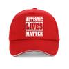 Lustiger Autistisches Leben Zählt Unisex Hut Autismus Bewusstsein Baseballkappe Grafikdruck Männer Frauen Outdoor Sonnensnapback Hut Gorras
