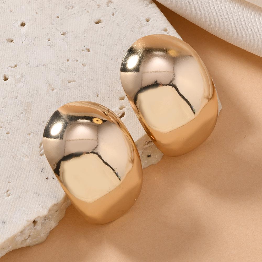 New Cold Style Geometric Water Drop Earrings - Irregular Multi-layer Design