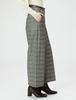 Something Glen Check Tuck Wide Casual Pants with Size 2XS Women's Belt,