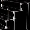Acrylic Display Shelf For Organizing Cupcakes Perfume Jewelry Collectibles Storage Rack With Reinforced Support Rods