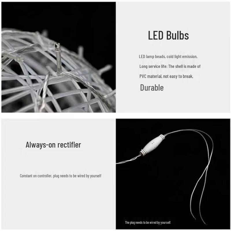 Low Voltage 50cm LED Vine Ball String Lights (5-Pack)