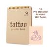 Tattoo Practice Skin Diary Book 10 Sheets 1mm Thick Tattoo Skin Pink Tattoo Practice Skin