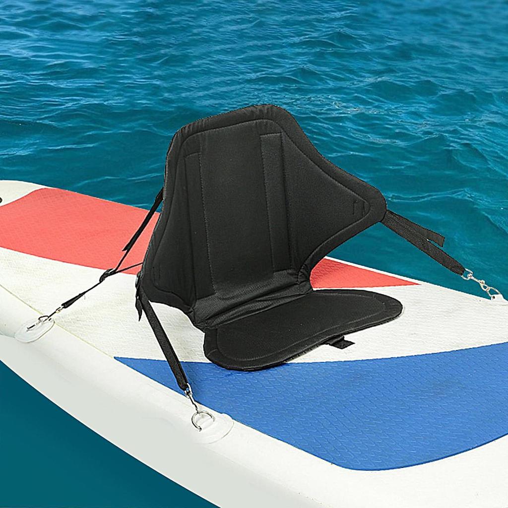 Adjustable Padded Kayaks Seat Paddles Board Seat Canoes Backrest Seat With Storage Bag For Kayaking Canoeing Raftings Fishing