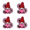 10PCS/lots Valentine's Day Embroidered Patches Pink Love Heart Patch Iron On Patches For Clothing Holiday Decoration Gift DIY