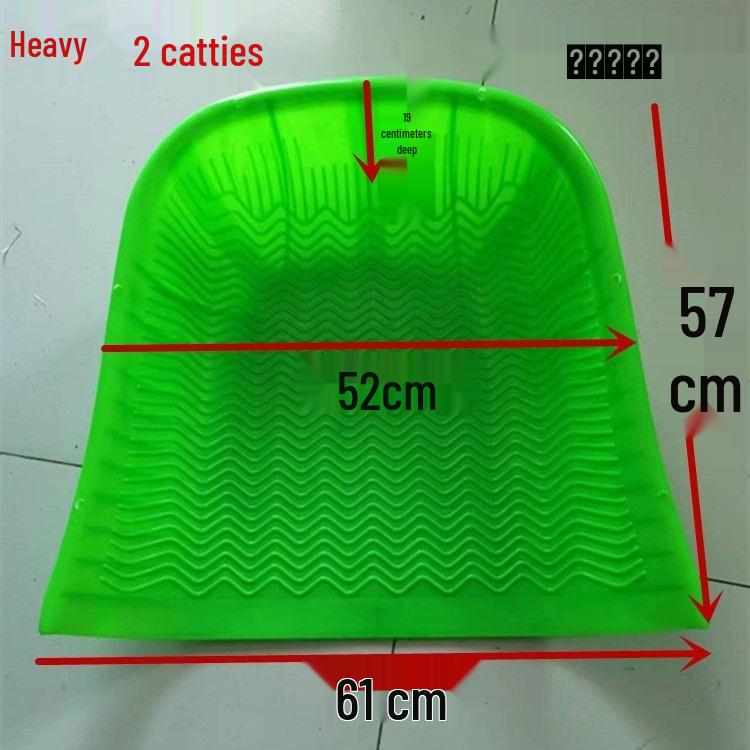 Large White Plastic Winnowing Pan Sieve for Rice and Grain - Handheld Agricultural Scoop for Feeding Cattle