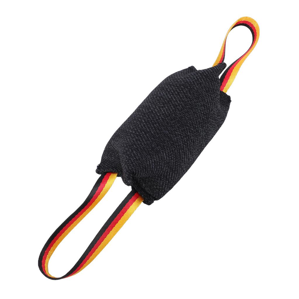 Dog Bite Tug Toy Lightweight Portable Stuffless Puppy Training Bite Pillow Toy for Outdoor Black